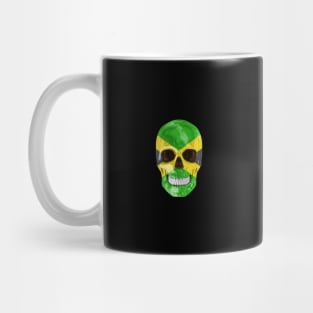 Jamaica Flag Skull - Gift for Jamaican With Roots From Jamaica Mug